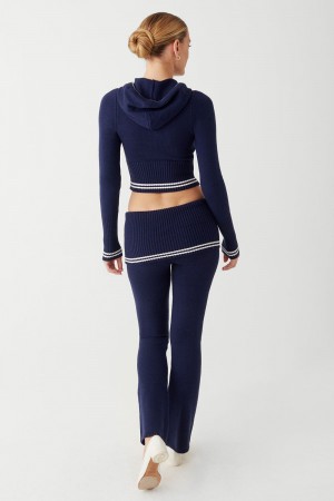 Frankies Bikinis Aimee Cloud Knit Flare Pant Starlight | HA2913058