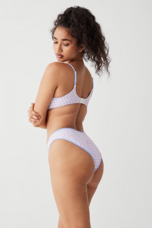 Frankies Bikinis Catalina Full Coverage Bikini Bottom Rosas | LU1964205