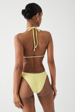 Frankies Bikinis Dove Classic Ribbed Bikini Bottom Pocketful of Posies | DY3980512